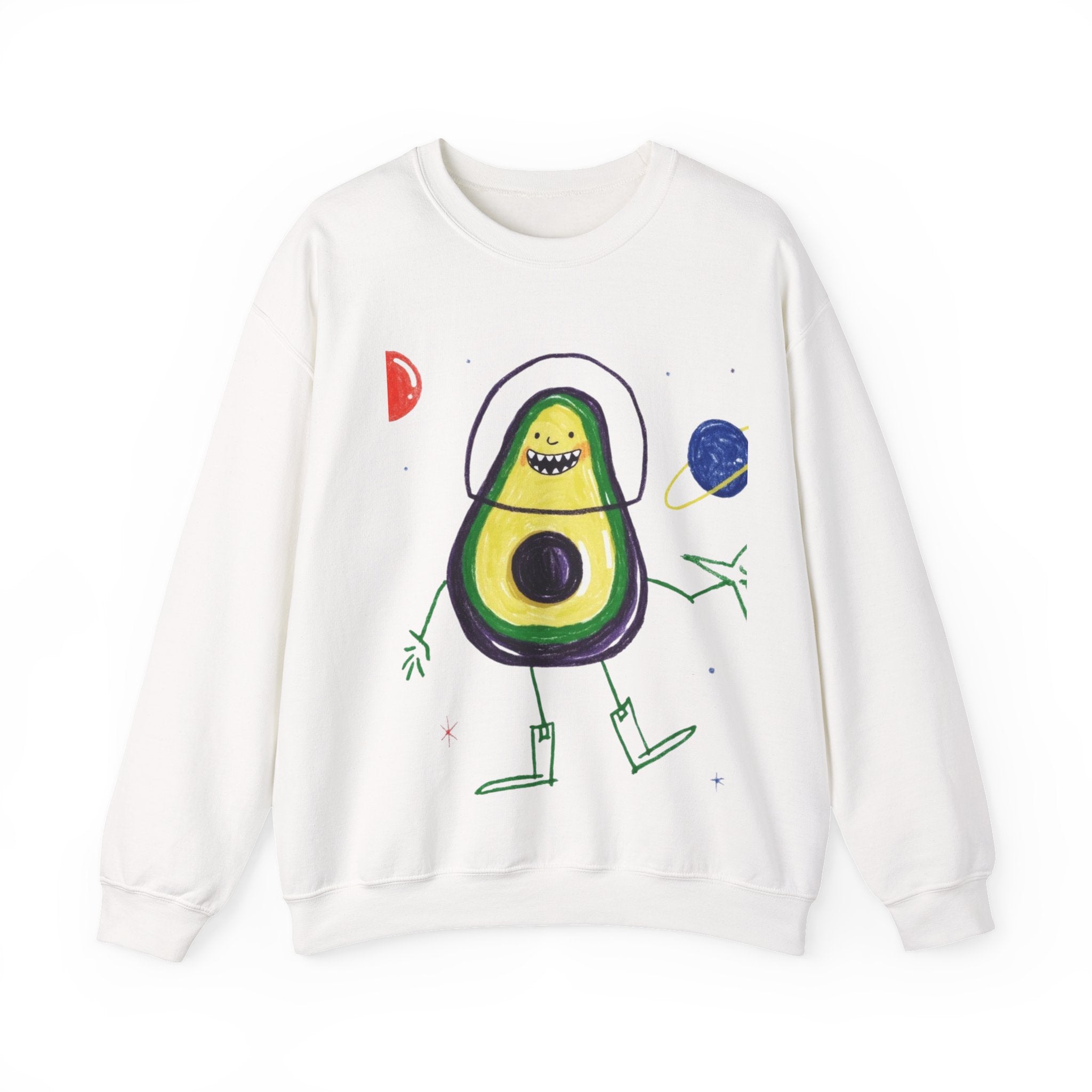 Custom Kids Drawing Heavy Blend™ Crewneck Sweatshirt - Personalized Cozy Gift