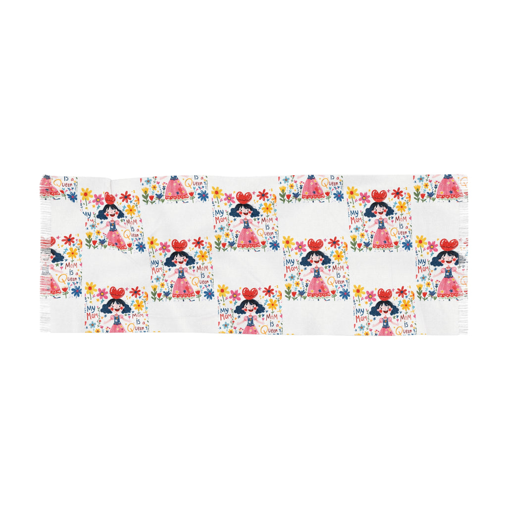 Women’s Custom Kids’ Art Light Scarf, Personalized Gift, Polyester