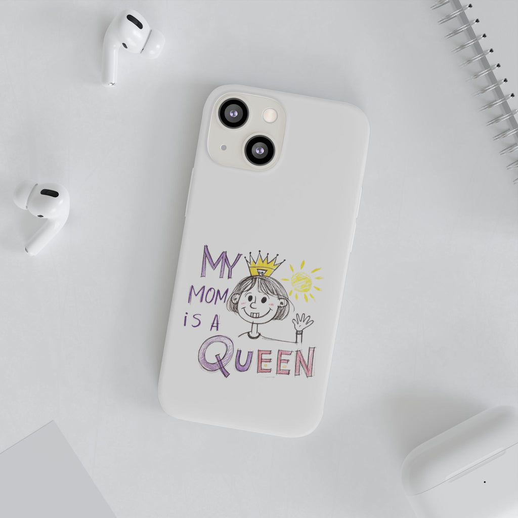 Women’s Custom Kids’ Art Phone Case, Personalized Mom Gift, TPU Flexi