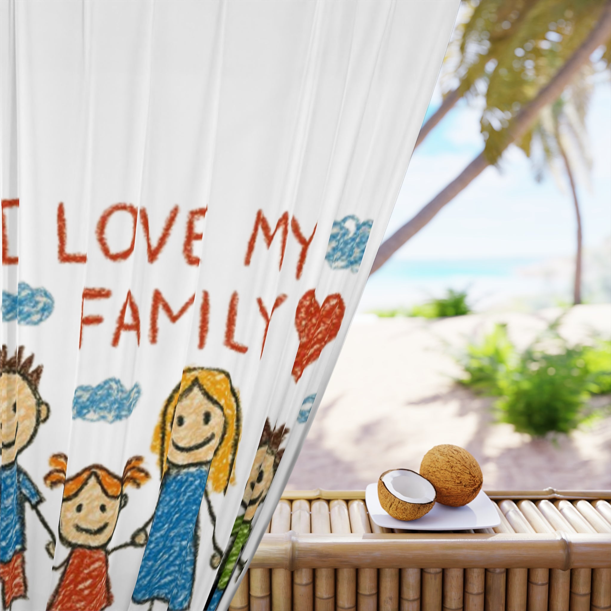 Kids Art Curtains for Child Bedroom