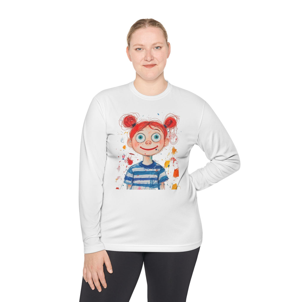 Custom Kids Drawing Long Sleeve Tee - Personalized Cozy Gift