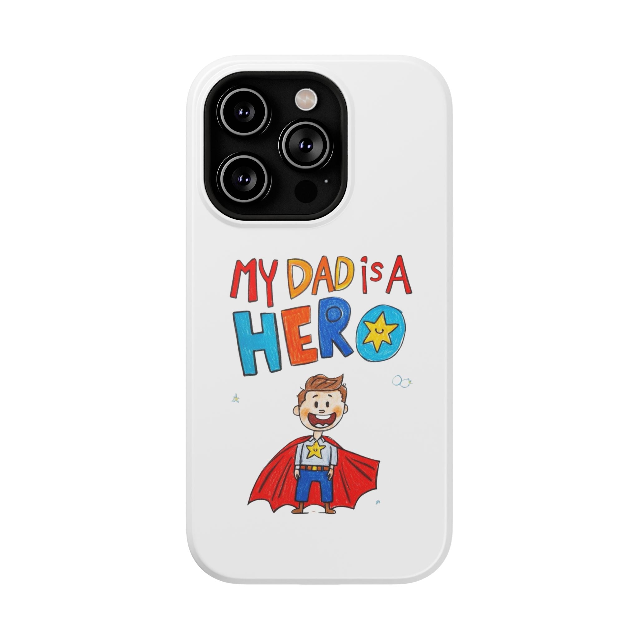 Custom Kids’ Art Phone Case, Unisex Impact-Resistant Case, Polycarbonate, Personalized Family Gift