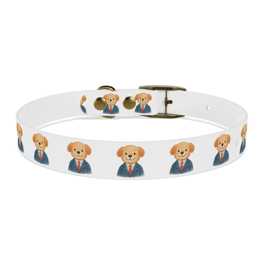 Playful Dog Collar with Kids Art Design.