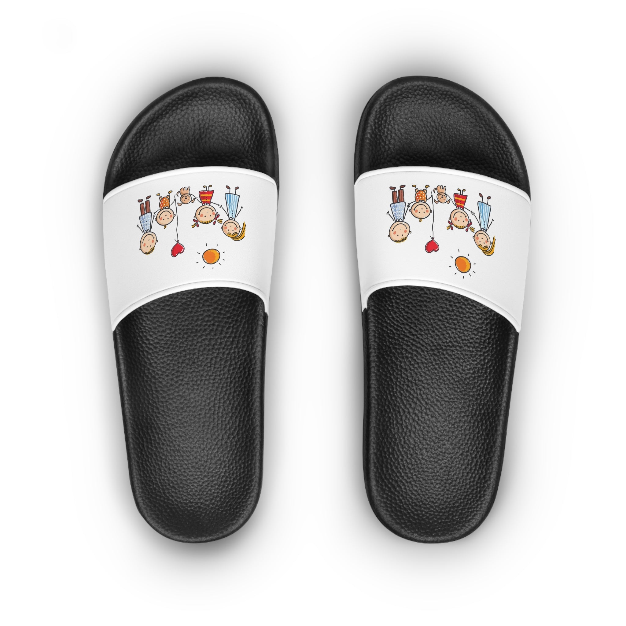 Cute Family Cartoon Women's Slide Sandals
