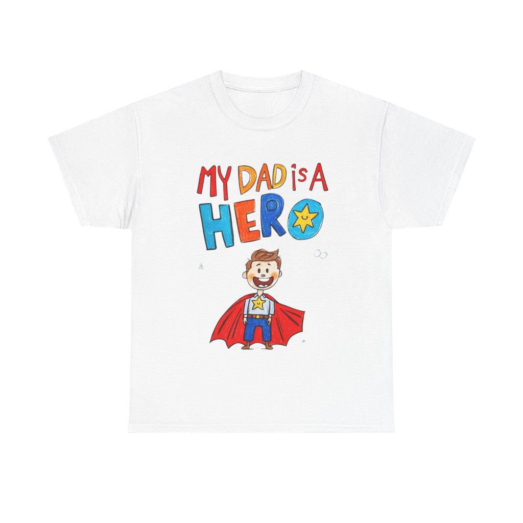Men’s Custom Kids’ Art Cotton T-Shirt, Personalized Dad Gift, Unisex