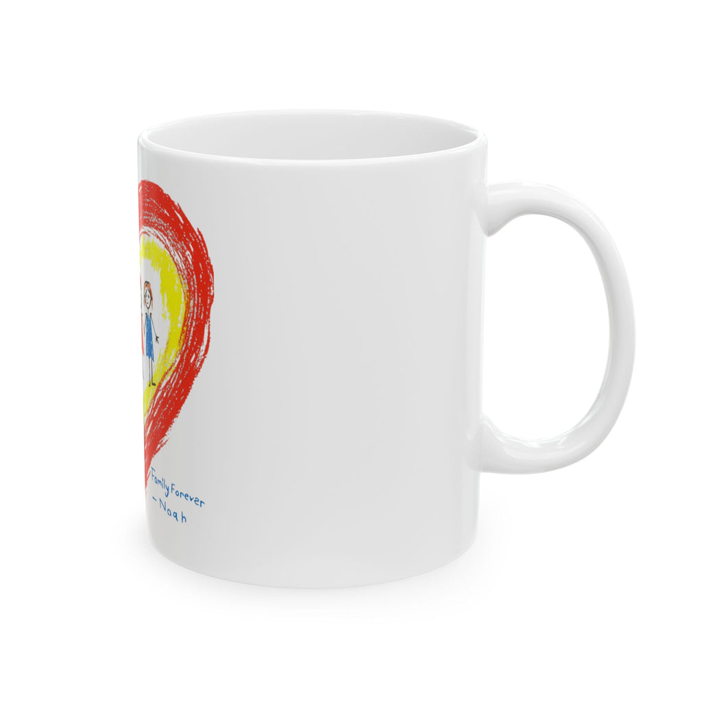 Custom Kids’ Art Ceramic Mug, Personalized Family Gift