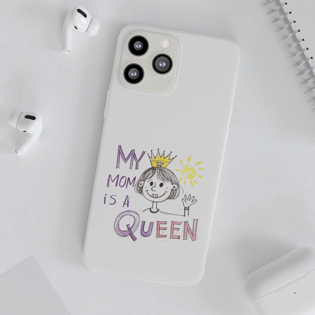 Women’s Custom Kids’ Art Phone Case, Personalized Mom Gift, TPU Flexi
