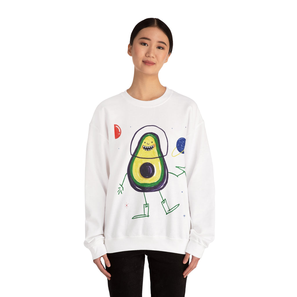 Custom Kids Drawing Heavy Blend™ Crewneck Sweatshirt - Personalized Cozy Gift