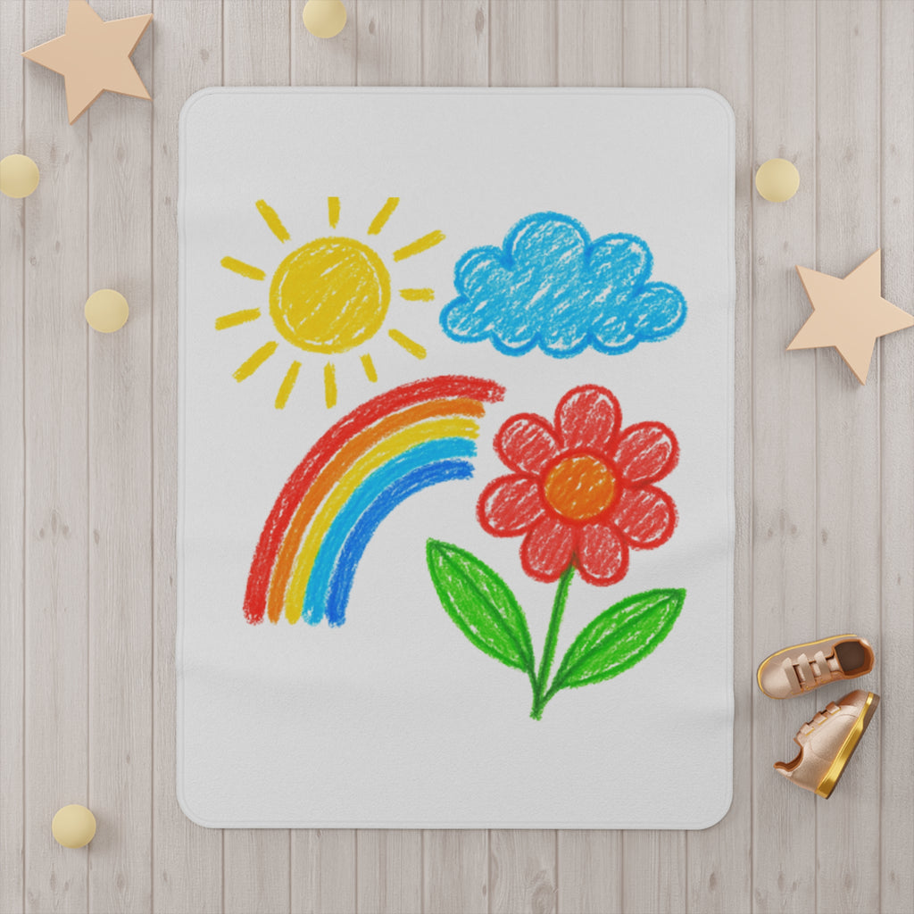 Toddler Blanket – Custom Fleece with Your Child’s Art