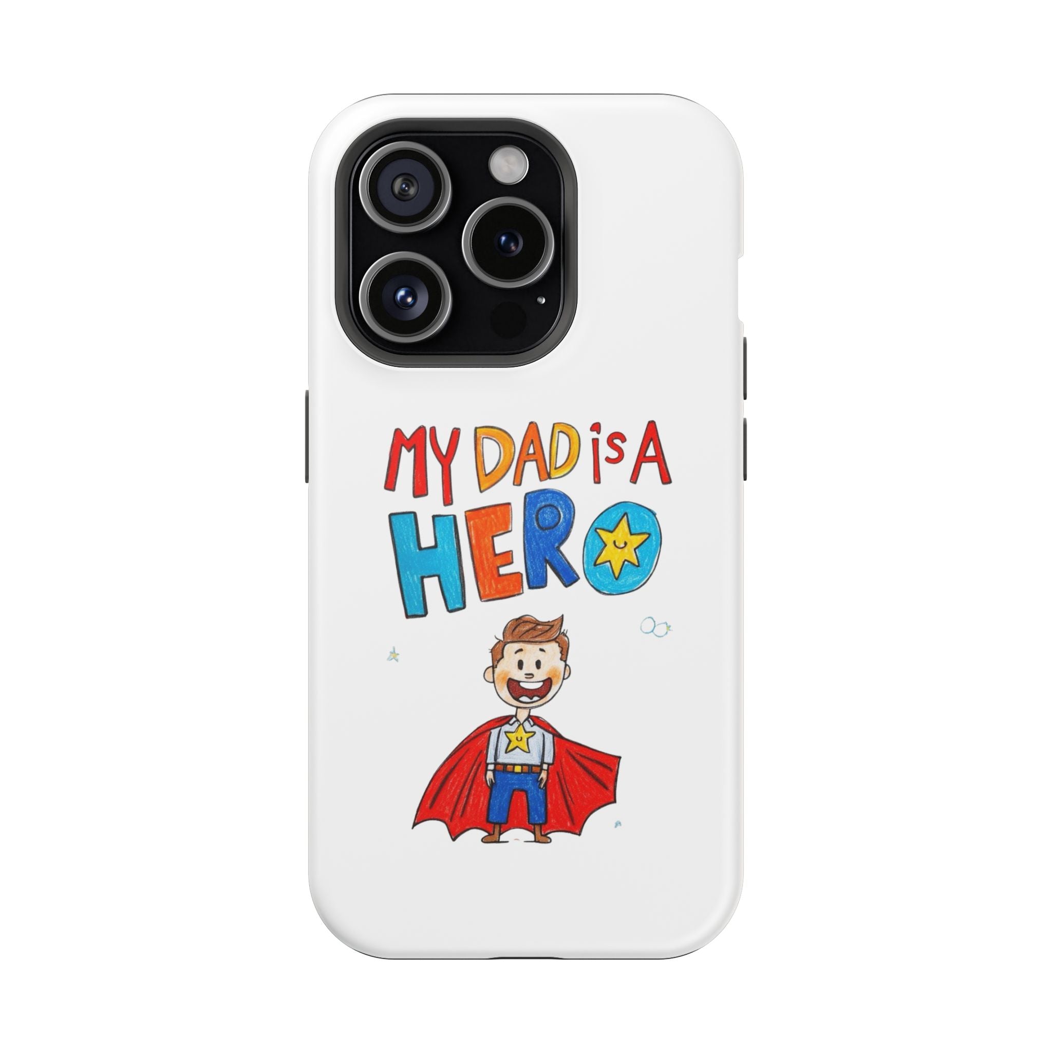 Custom Kids’ Art Phone Case, Unisex Impact-Resistant Case, Polycarbonate, Personalized Family Gift