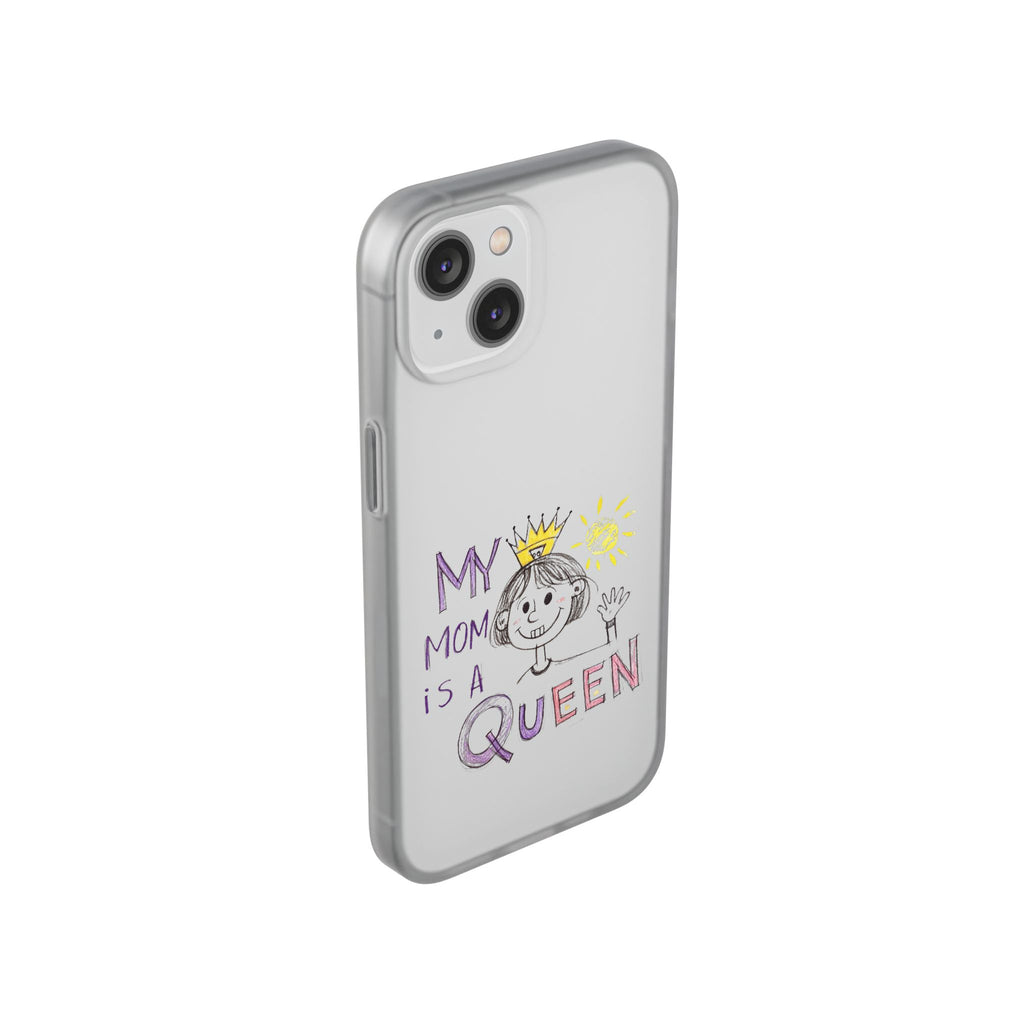 Women’s Custom Kids’ Art Phone Case, Personalized Mom Gift, TPU Flexi