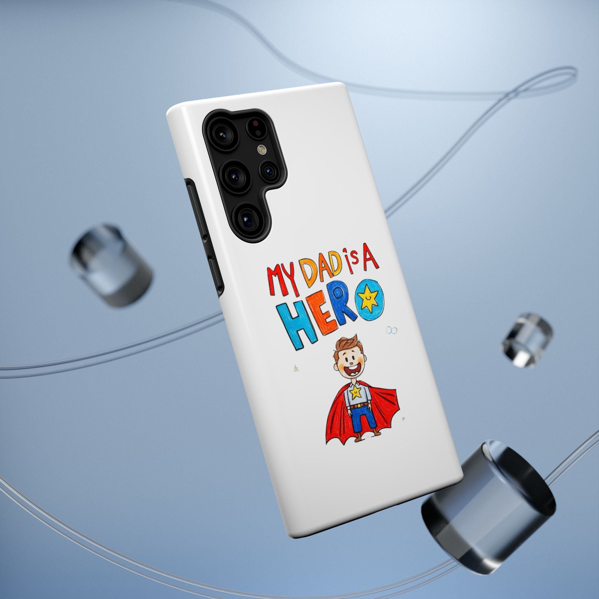 Custom Kids’ Art Phone Case, Unisex Impact-Resistant Case, Polycarbonate, Personalized Family Gift