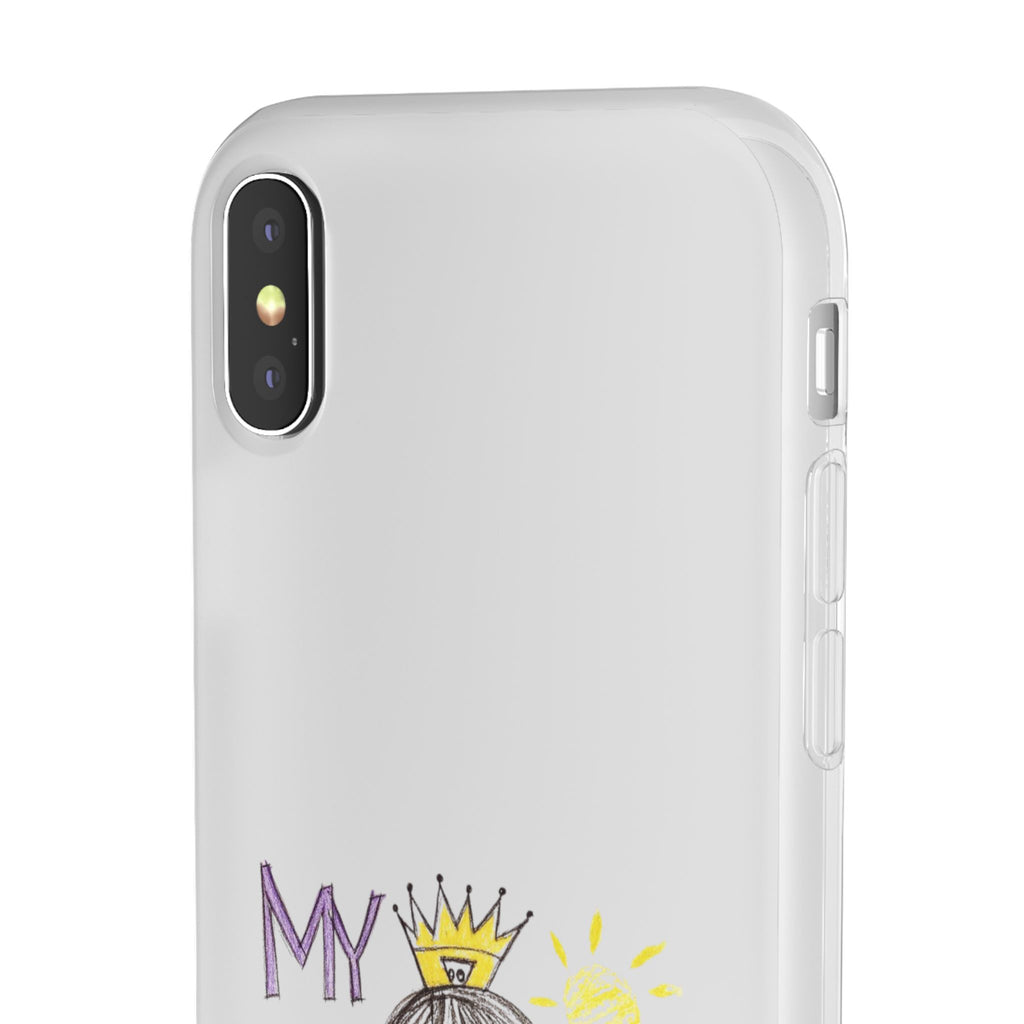 Women’s Custom Kids’ Art Phone Case, Personalized Mom Gift, TPU Flexi