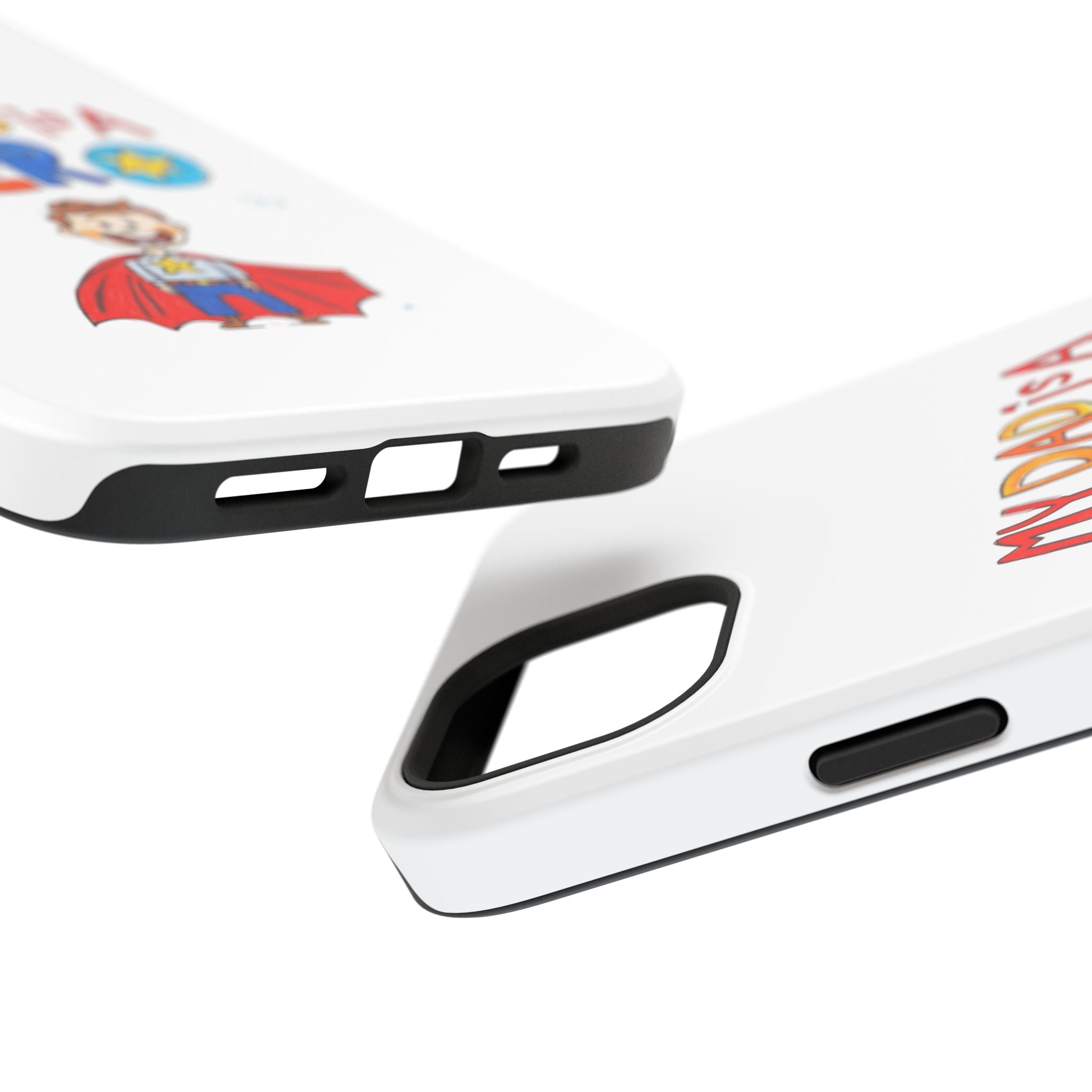 Custom Kids’ Art Phone Case, Unisex Impact-Resistant Case, Polycarbonate, Personalized Family Gift