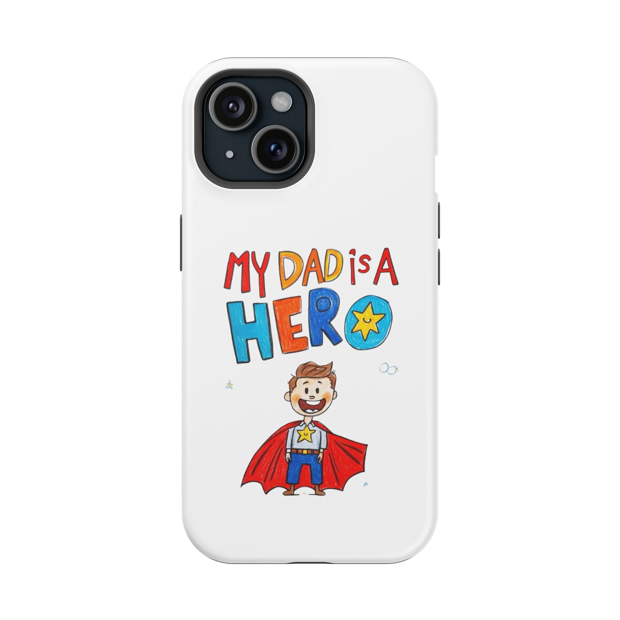Custom Kids’ Art Phone Case, Unisex Impact-Resistant Case, Polycarbonate, Personalized Family Gift