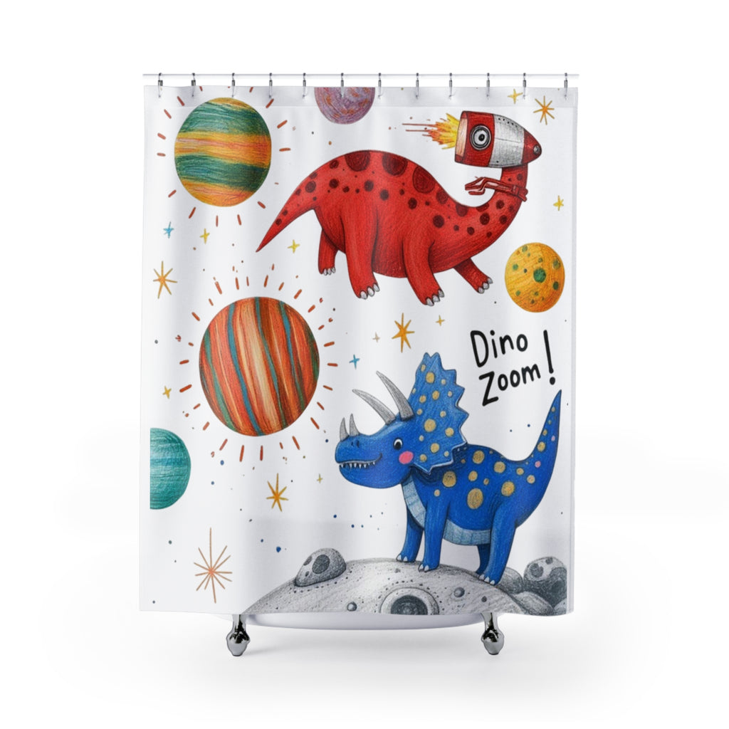 Custom Kids’ Art Shower Curtain, Personalized  Gift Polyester