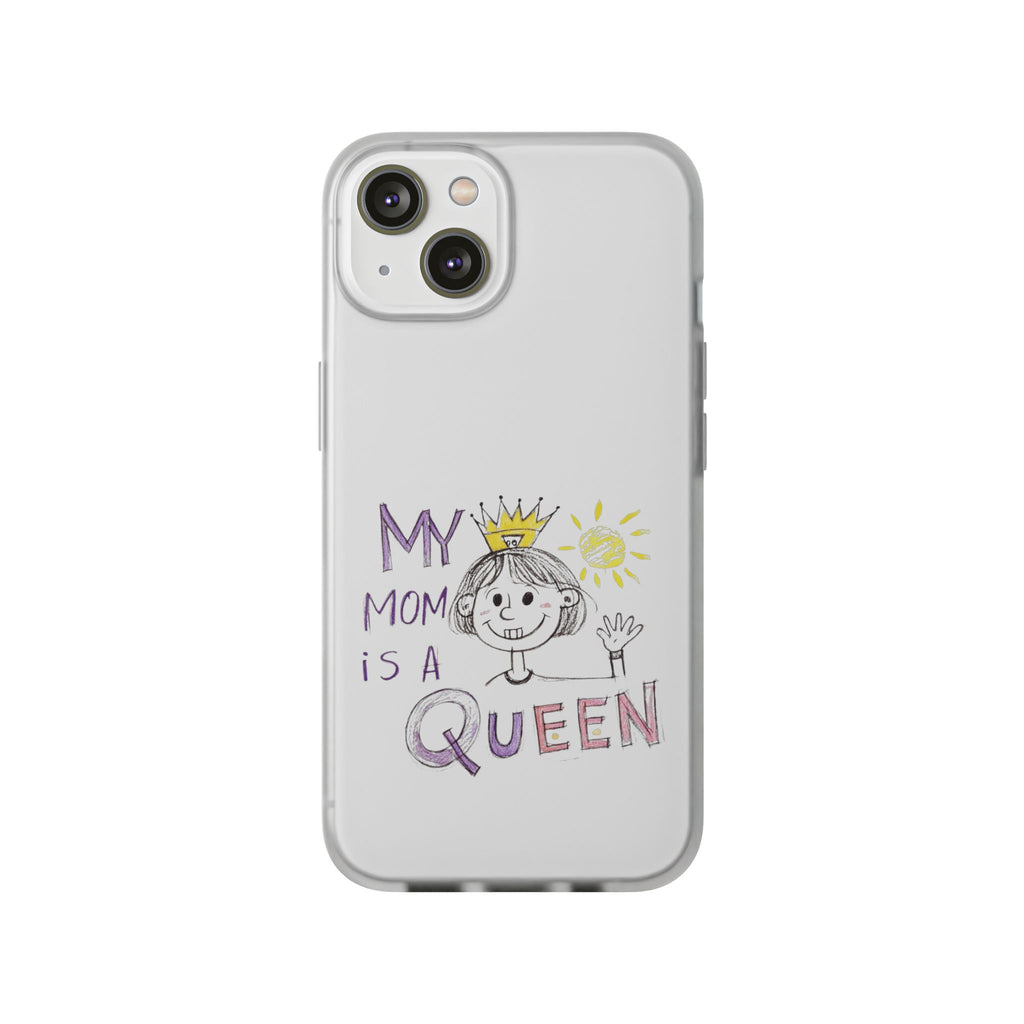 Women’s Custom Kids’ Art Phone Case, Personalized Mom Gift, TPU Flexi