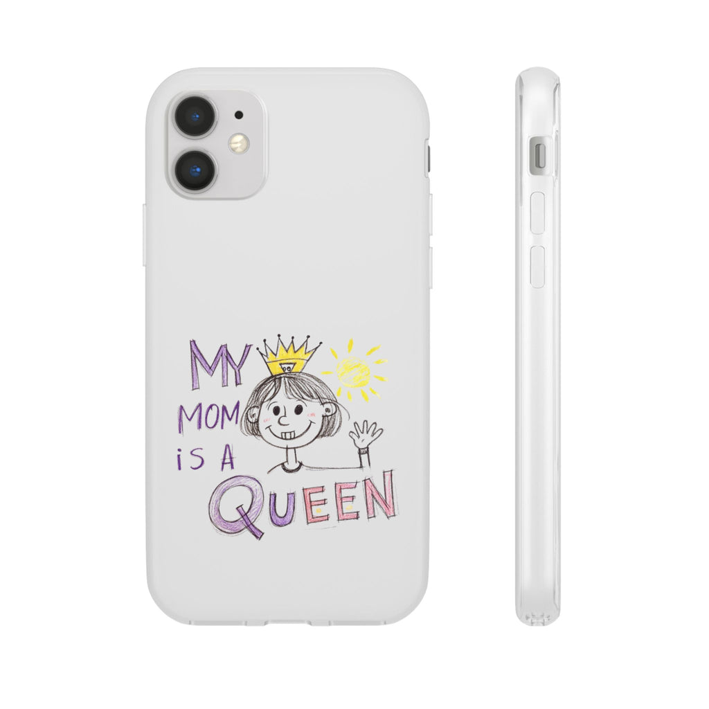 Women’s Custom Kids’ Art Phone Case, Personalized Mom Gift, TPU Flexi