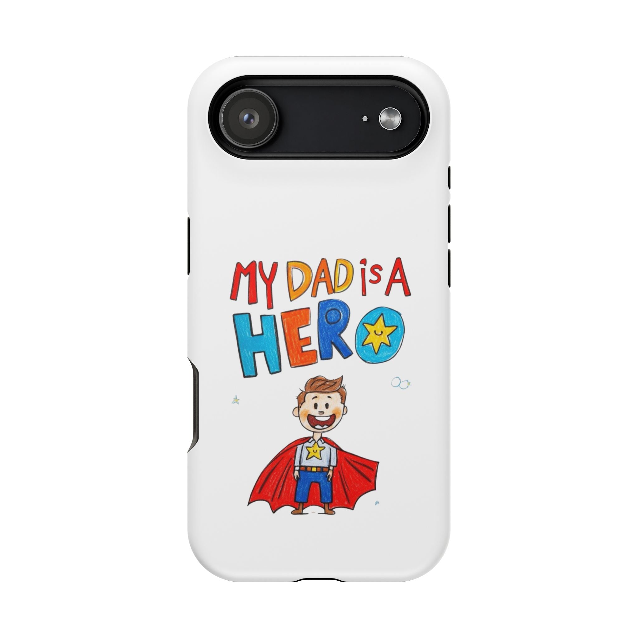 Custom Kids’ Art Phone Case, Unisex Impact-Resistant Case, Polycarbonate, Personalized Family Gift