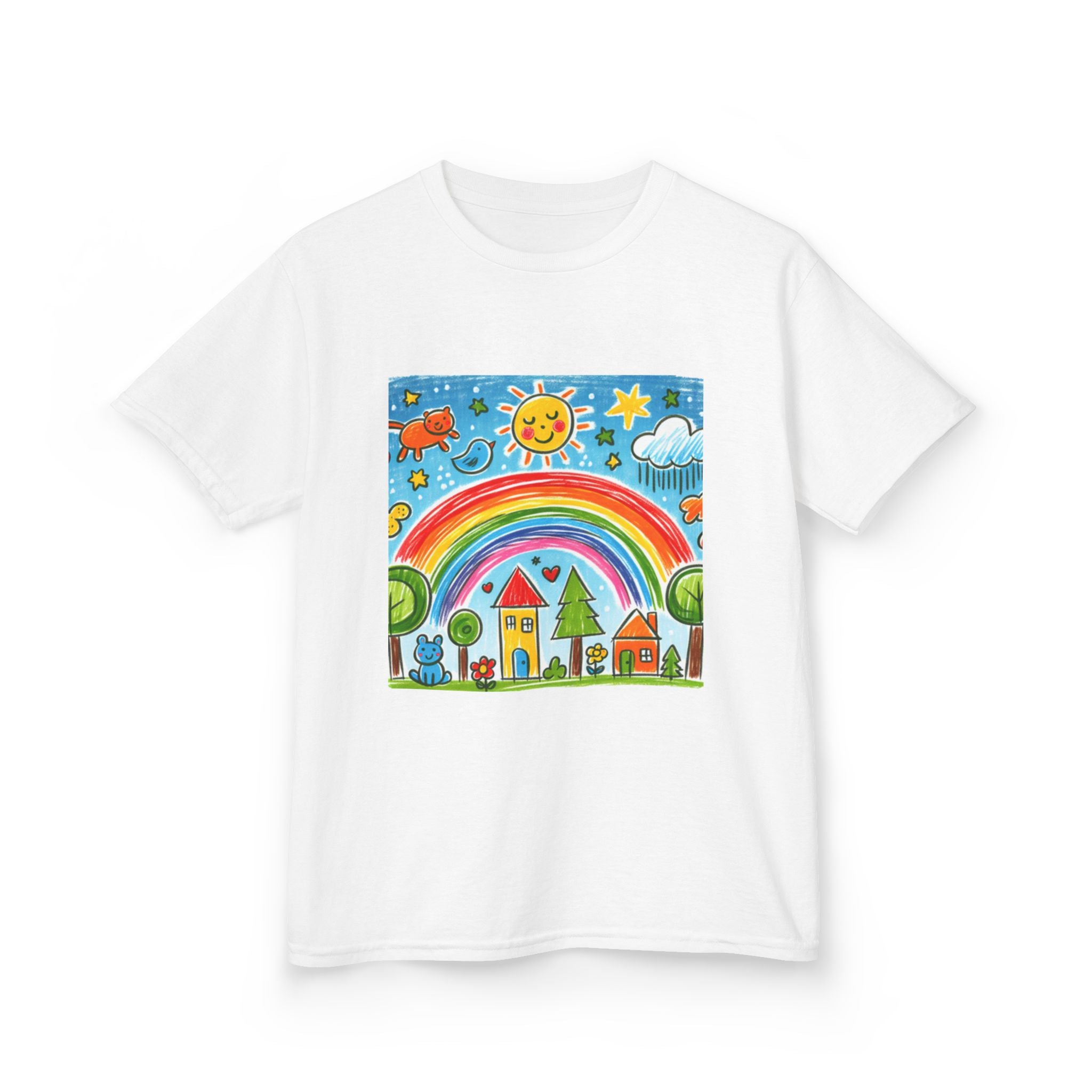 Custom Kids' Art T-Shirt - Kids Personalized Heavy Cotton Tee