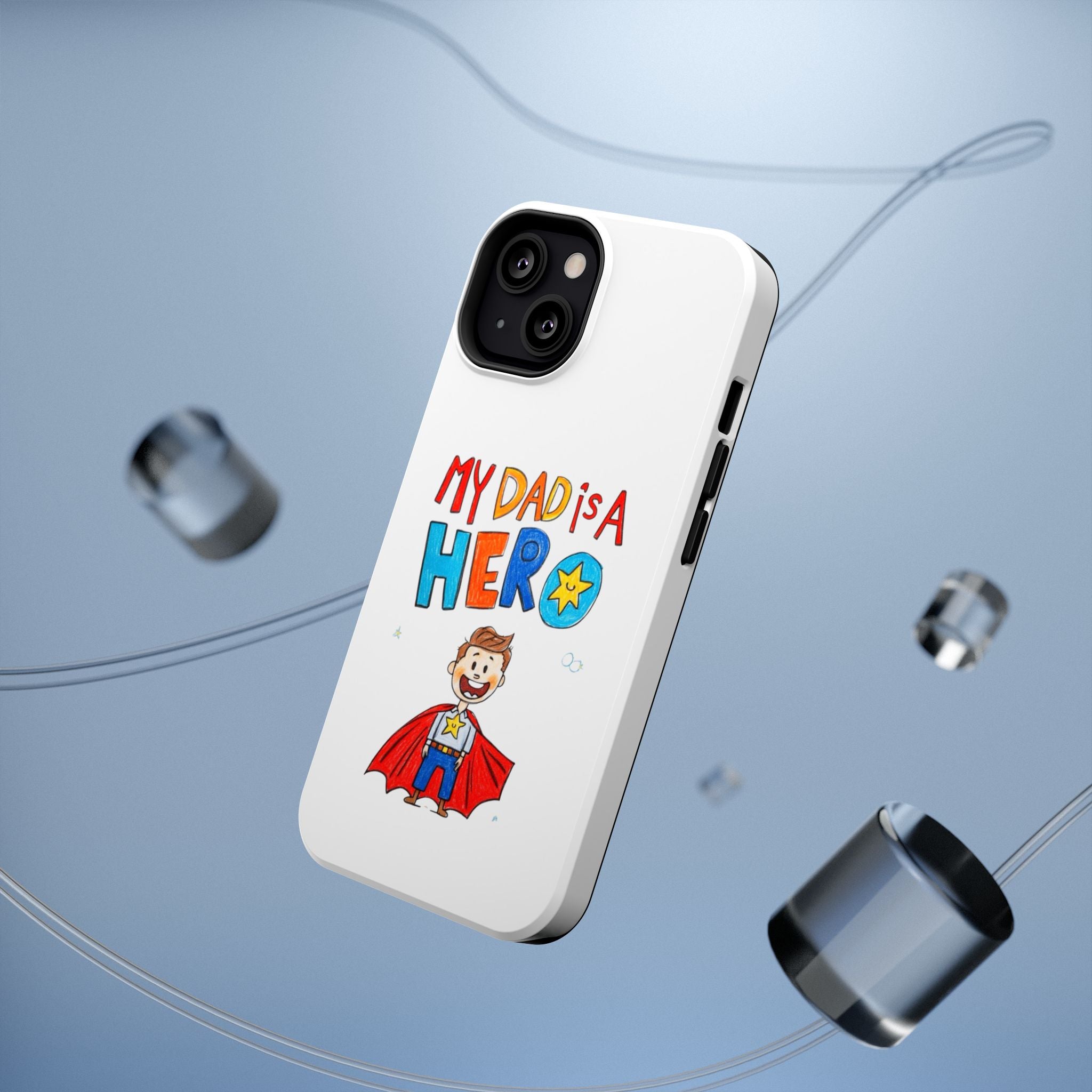 Custom Kids’ Art Phone Case, Unisex Impact-Resistant Case, Polycarbonate, Personalized Family Gift
