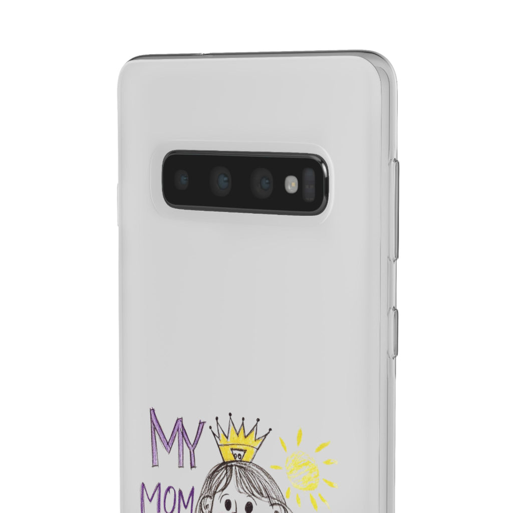 Women’s Custom Kids’ Art Phone Case, Personalized Mom Gift, TPU Flexi