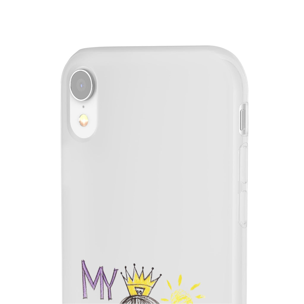 Women’s Custom Kids’ Art Phone Case, Personalized Mom Gift, TPU Flexi