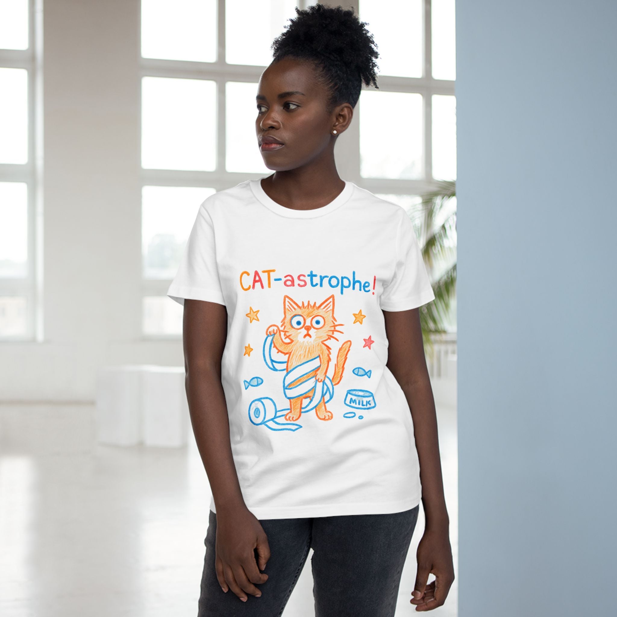 Custom Women’s T-Shirt with Kids’ Art, Personalized Cotton Tee, Family Gift