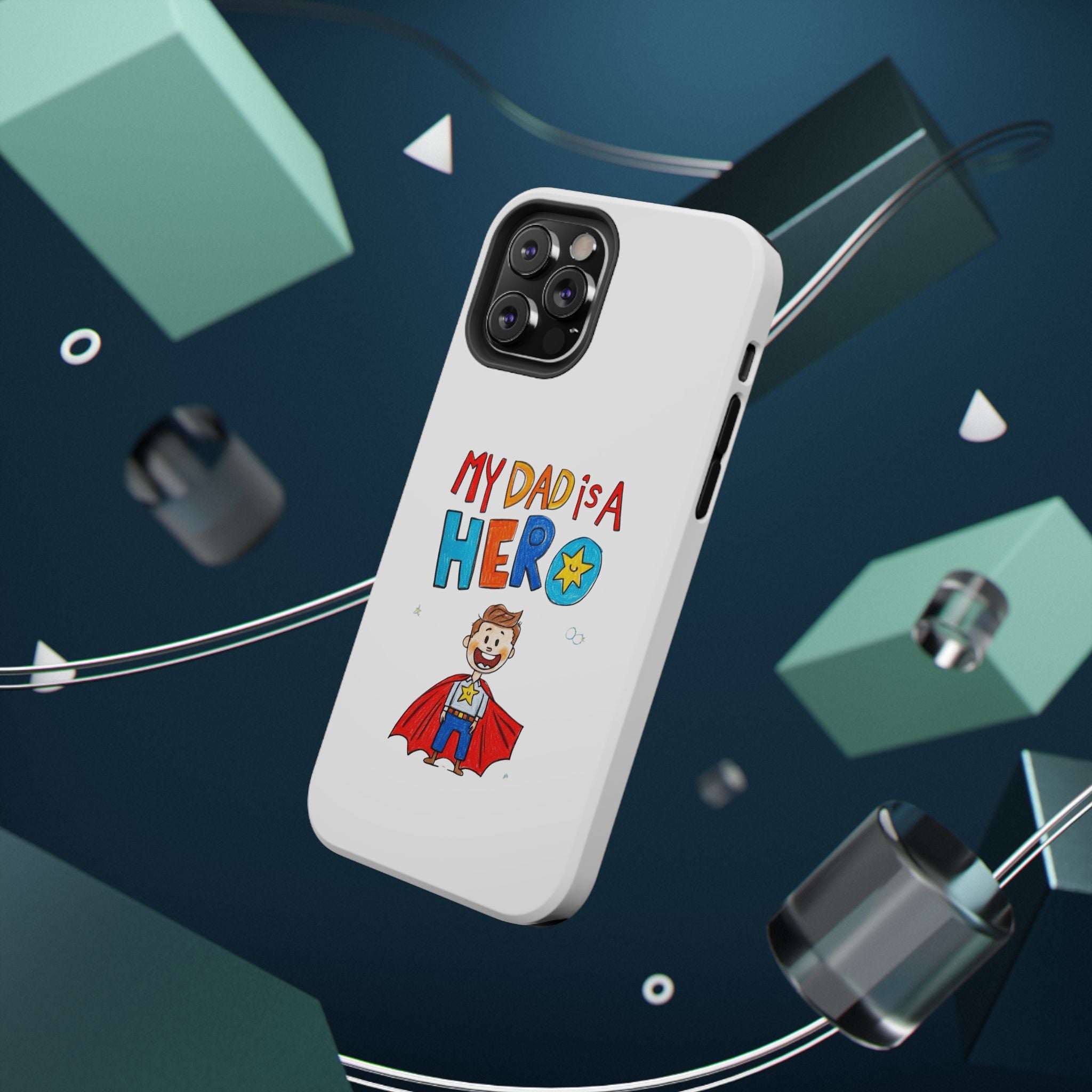 Custom Kids’ Art Phone Case, Unisex Impact-Resistant Case, Polycarbonate, Personalized Family Gift