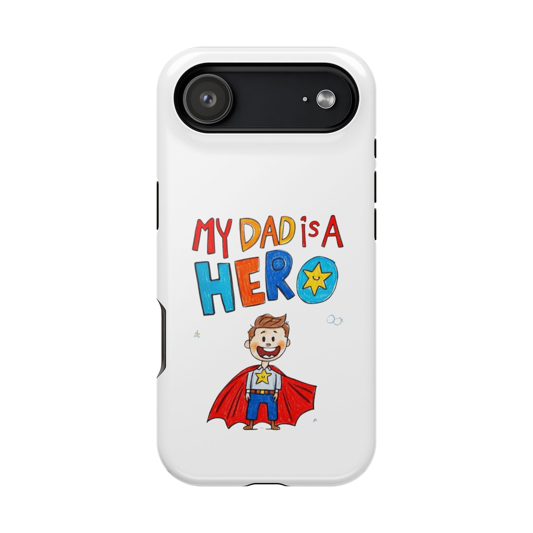 Custom Kids’ Art Phone Case, Unisex Impact-Resistant Case, Polycarbonate, Personalized Family Gift